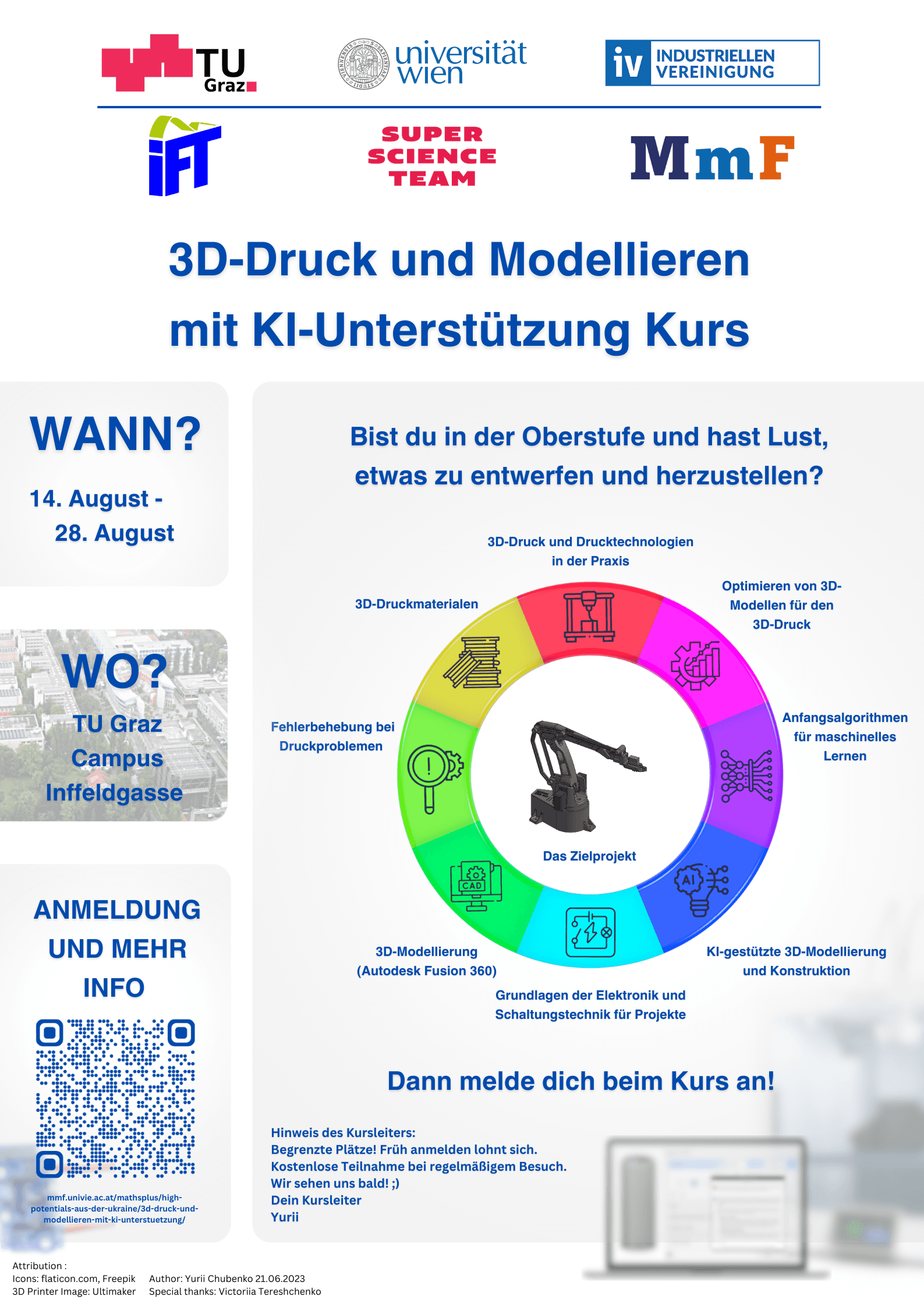3D Printing & AI Modelling course poster
